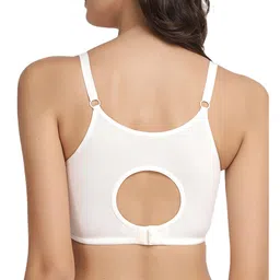 Inner Sense Organic Cotton Knit Pack Of 3 Solid Antimicrobial Maternity Bras With Nursing Access - Multi Colour image 3