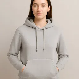 UllasPemium Women Solid Hooded Long Sleeves Pullover Sweatshirt-image-8