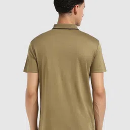 Calvin Klein Jeans Men Solid Polo Collar Cotton T-shirt image 3