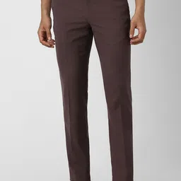 Van Heusen Men Slim Fit Mid-Rise Formal Trousers-picture-25