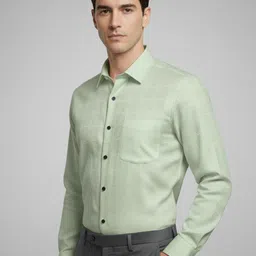 Yugnik Self Design Spread Collar Cotton Slim Fit Shirt-picture-39