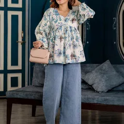KARN KAWACH Women Cotton Printed Tops image 3