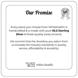 Whitehathi 925 Sterling Silver Zircon Anklet image 2