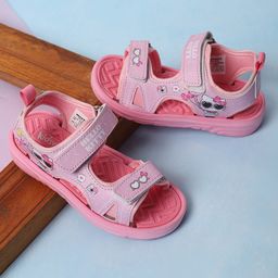 Kidsville Hello Kitty Featuring Character Designed Double Velcro Closure Sandals - Pink-picture-19