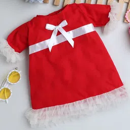 MANY FROCKS & Flutter Sleeve Crepe A-Line Dress-picture-25