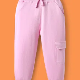 OLLINGTON ST. Cotton Full Sleeves Floral Printed Sweatshirt & Joggers Set - White & Pink image 4