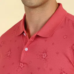 Allen Solly Men Printed Polo Collar T-shirt image 4