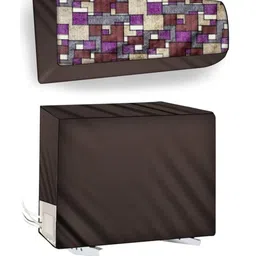 The Furnishing Tree Coffee Brown Printed Air Conditioner Cover-picture-20
