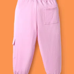 OLLINGTON ST. Cotton Full Sleeves Floral Printed Sweatshirt & Joggers Set - White & Pink image 5
