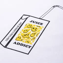 HERE&NOW Printed Drop-Shoulder Sleeves Pure Cotton Oversized T-shirt image 2