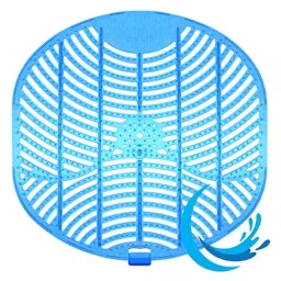 Zureni Urinal Pot Mat Anti-Splash Deodorizer Spatter Lavender Fragrance For Bathroom and Restroom, ZU-USF-0050 (Pack of50) image 2