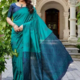 JANOI Woven Design Silk Cotton Saree-picture-38