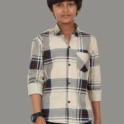AIDAN PAUL Boys Comfort Tartan Checks Checked Casual Shirt-picture-56