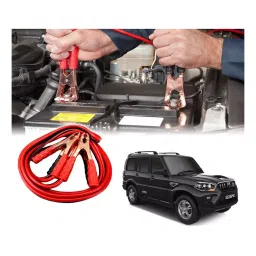 Auto Pearl 1.83 m (6 Ft) 500 A Heavy Duty Anti Tangle Battery Jumper Booster Cables for Mahindra Scorpio 2015 (Pack of 2)-picture-19