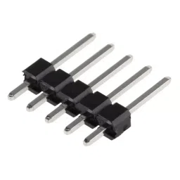 RS PRO 5 Way Striaght Through Hole Pin Header 1 Row, 2518121 image 2