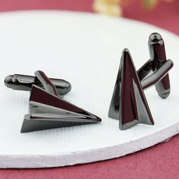 PELUCHE Grey Geometric Cufflink-picture-8