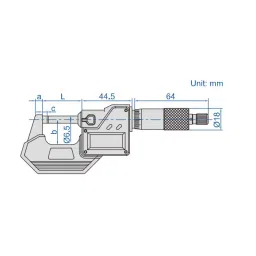 Insize Digital Waterproof Outside Micrometer 50-75 mm Range, 3112-75WL image 2