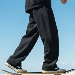 CLOTH N CODE Men Printed Relaxed Straight Fit Trousers image 2