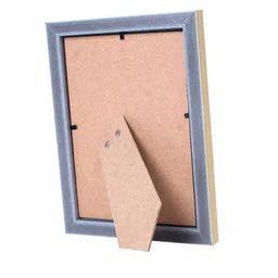 Golden Peacock Brown Solid Wooden Table Top Photo Frame image 4