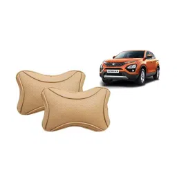 Auto Pearl Beige Dots CV Car Neck Rest Pillow Compatible for Tata Harrier 2019-picture-35