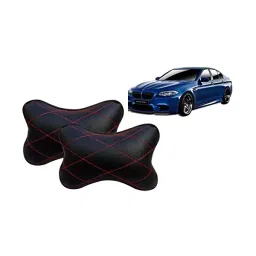 Auto Pearl Black Red CV Car Neck Rest Pillow Compatible for BMW M5-image-94