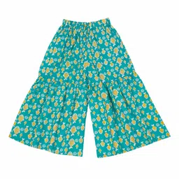 LITTLE GINNIE Girls Animal Printed Regular Pure Cotton Kurti with Sharara & With Dupatta image 5