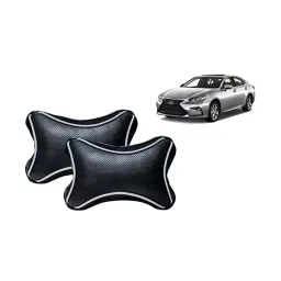 Auto Pearl Black Dots CV Car Neck Rest Pillow Compatible for Lexus ES-picture-36