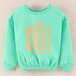 Vitamins Full Sleeves Brushed Fleece Sweatshirt Text Print - Neon Green-picture-18
