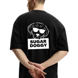 Fashnobic Men Graphic Printed Round Neck Cotton Oversized T-shirt image 2