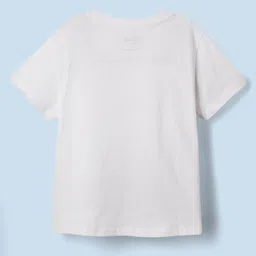 HoneyHap Disney Single Jersey Knit Half Sleeves Shorts Night SuitWith Minnie Mouse Family Graphics - White & Pink image 3