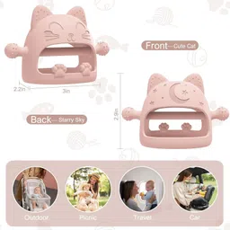 mom's aura Baby Teething Toys for 0-6 Months Teether image 3