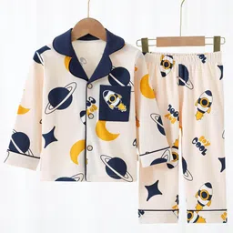 Little Surprise Box LLP Unisex Kids Graphic Printed Soft Cotton Night Suit-image-36