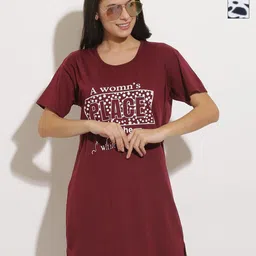 DDASPRATION Women Pack Of 2 Typography Printed Oversized T-shirt-picture-28