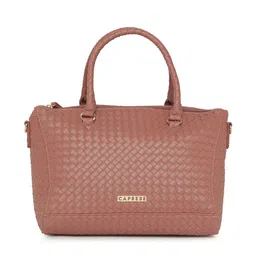 Caprese Pink Textured Handheld Bag-picture-17