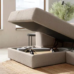 ikea jättebo Chaise longue module, left, Samsala grey-beige image 3