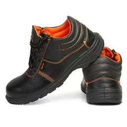 Hillson Beston Steel Toe Safety Shoes with High Ankle PVC Sole Black UK 7-image-36
