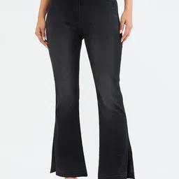 ELLE Women Bootcut High-Rise Light Fade Stretchable Jeans-image-40