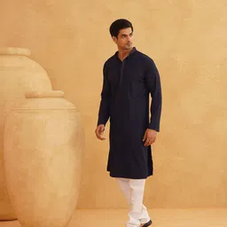 SOJANYA Men Checked Kurta-picture-12