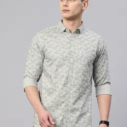 Majestic Man Custom Slim Fit Printed Pure Cotton Casual Shirt-picture-22