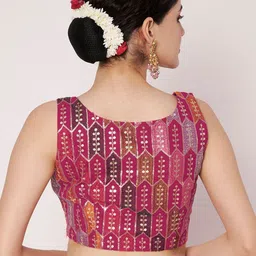 studio rasa Embroidered Saree Blouse image 3