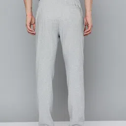 Reebok Men Grey Melange TE Vec Pure Cotton Solid Training Track Pants image 3