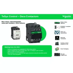 Schneider Electric TeSys 3 Pole Three Phase 690 V AC 11 kW Star Delta Motor Starter LC3D12AB7 image 3