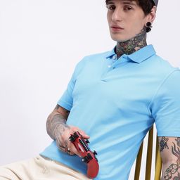 Kook N Keech Solid Polo Collar T-shirt-picture-15