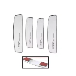 SPREADX Plastic Car Stylish I-pop White Colour Elegant Door Guard Protection Universal Type  Suitable for All Cars & SUV (Set of 4 Pcs) image 3