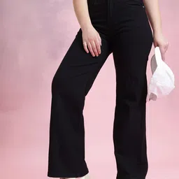 DressBerry Women Wide Leg Stretchable Jeans-picture-22