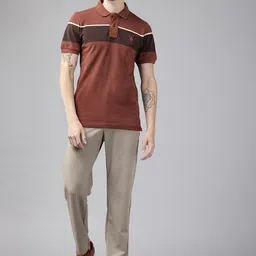 U.S. Polo Assn. Striped Polo Collar Pure Cotton T-shirt image 1