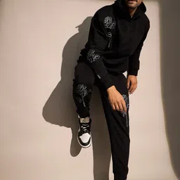 FUGAZEE Men Printed Cotton Relaxed Fit Tracksuit-picture-19