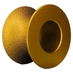 TileMaster Brazed Diamond Ceramic Grinding Wheel Round Shape Gold Color 40 mm Thickness 4 cm Length, TM-212 image 2