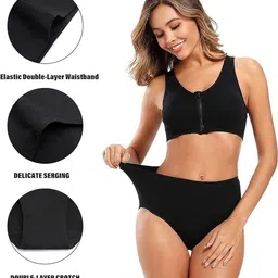 Diving Deep Pack Of 3 Cotton High-Rise Hipster Briefs image 2