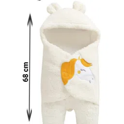 Luvlittle Wearable Hooded Blanket Pack Of 2 - Purple & White image 3